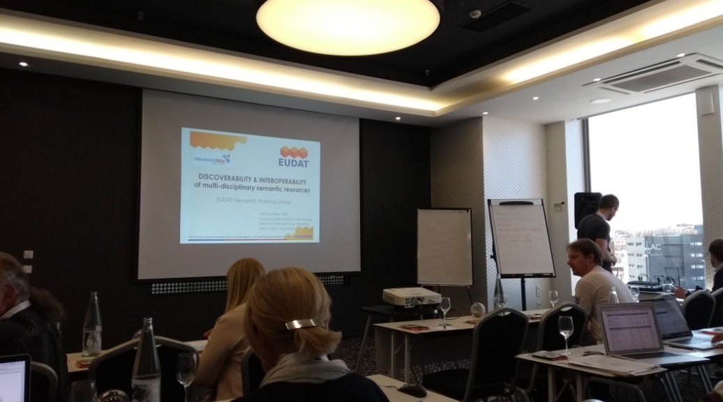 EUDAT Semantic Working Group Workshop Yann Le Franc Barbara Magagna