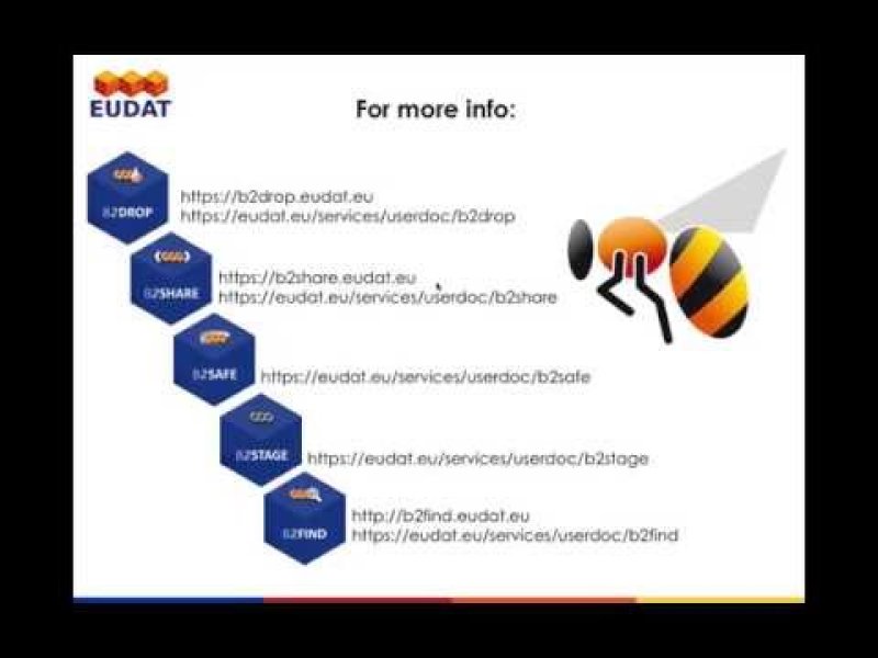 Embedded thumbnail for EUDAT's B2Service Suite Video Tutorial 
